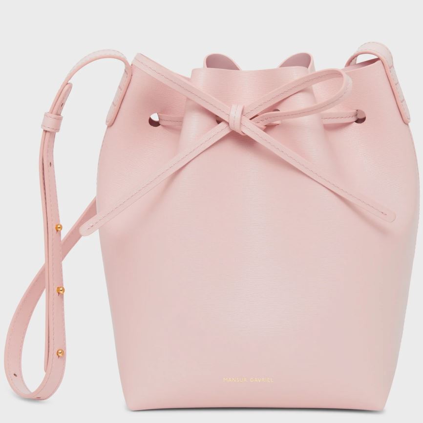 Women\'s Mansur Gavriel Mini Bucket Bags Pink | AU 2517XQ